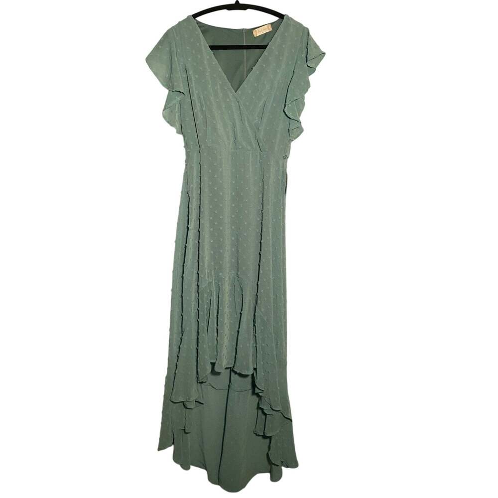 Alterd State - Light Teal Ruffled High-Low Dress - Women's Small NWT